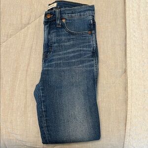 Madewell Distressed Women's Dark Blue Skinny Jeans